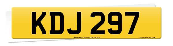 Registration number KDJ 297